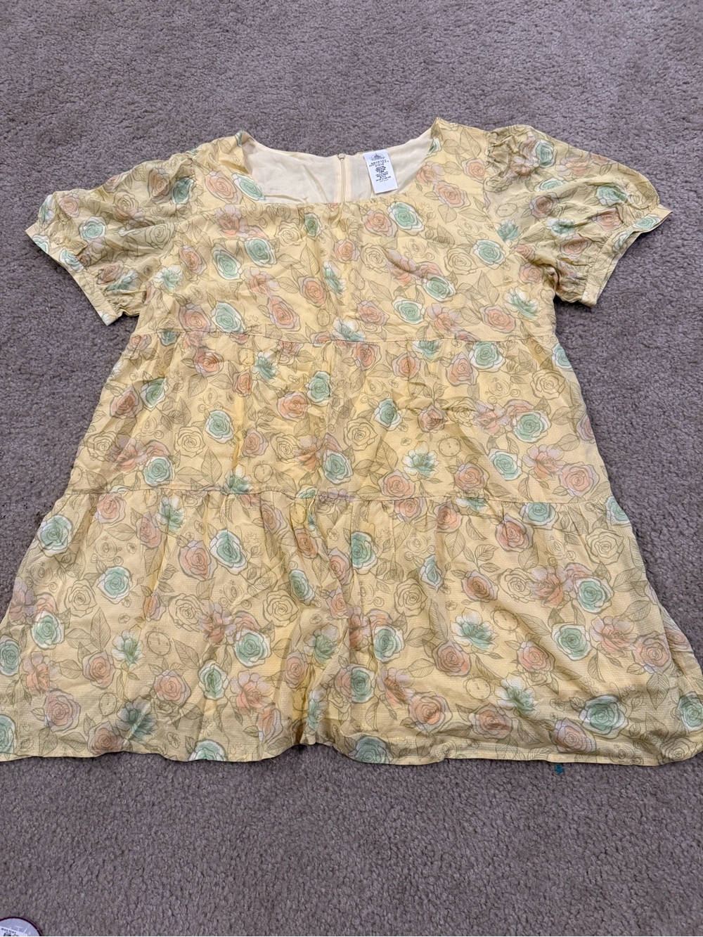 Disney Cinderella Yellow Floral Dress